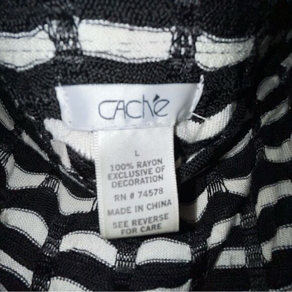 Cache Strapless Knit Woven Top - Picture 3 of 5